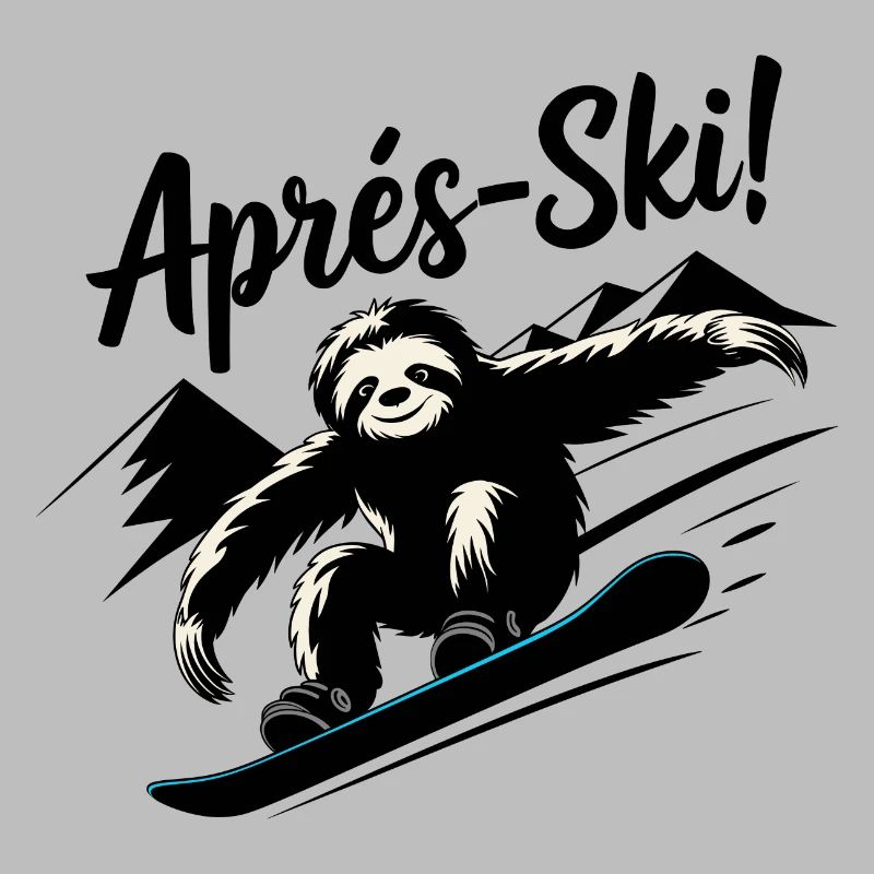 Sloth Sloth Snowboard Après-Ski