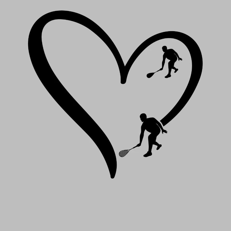 Squash Heart Squash silhouette Squash player