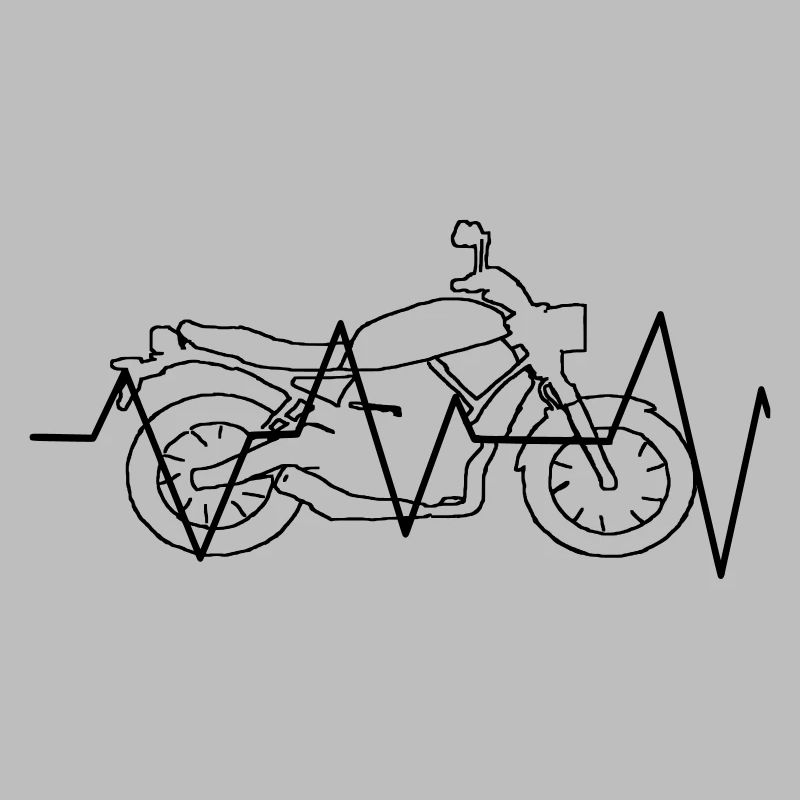 Motorrad Herzfrequenz Geschenk Geschenkidee