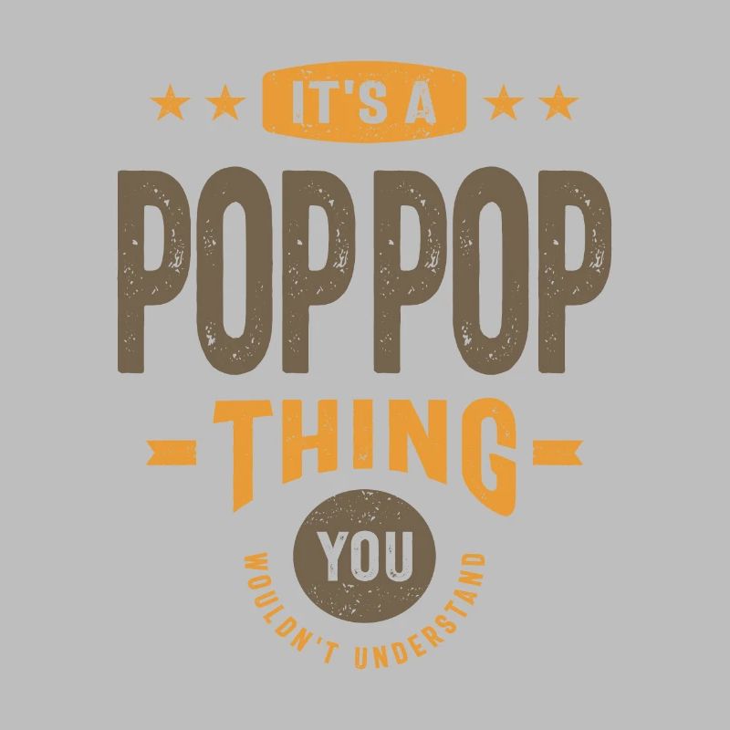 Männer Es ist ein Pop-Pop-Ding Lustiger Papa Opa