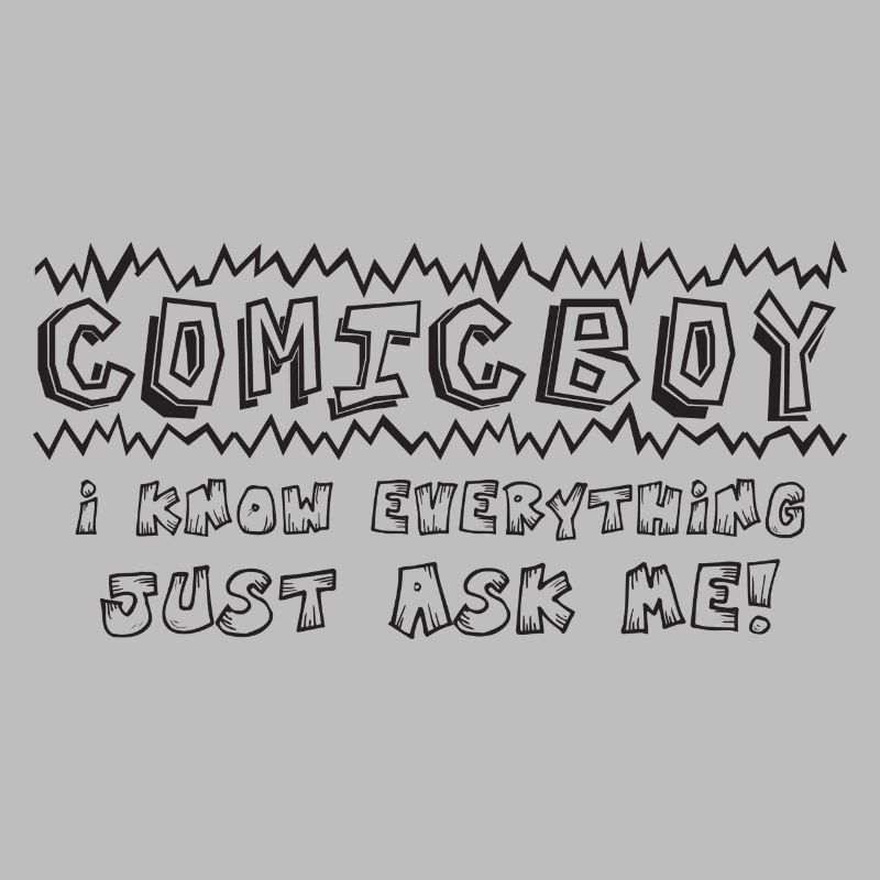 Comic Boy I know everything just ask me