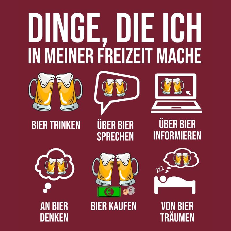Bier Saufspruch Biertrinker Bierkenner Brauer
