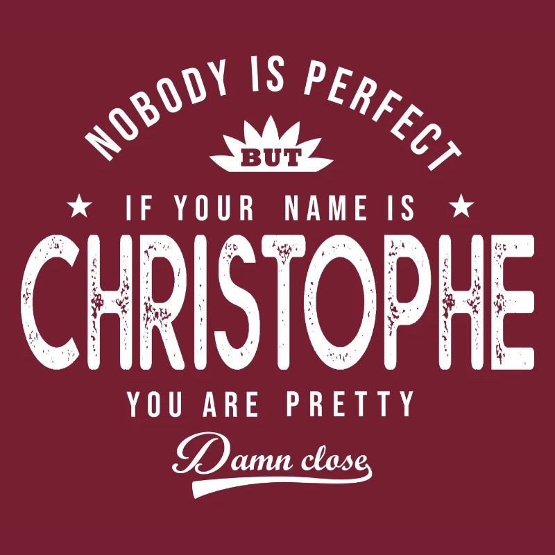 Christophe personalized gift first name christophe