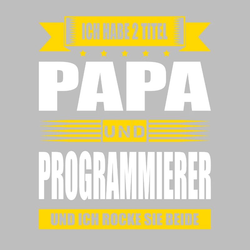 Zwei Titel Papa Und Programmierer IT Techniker