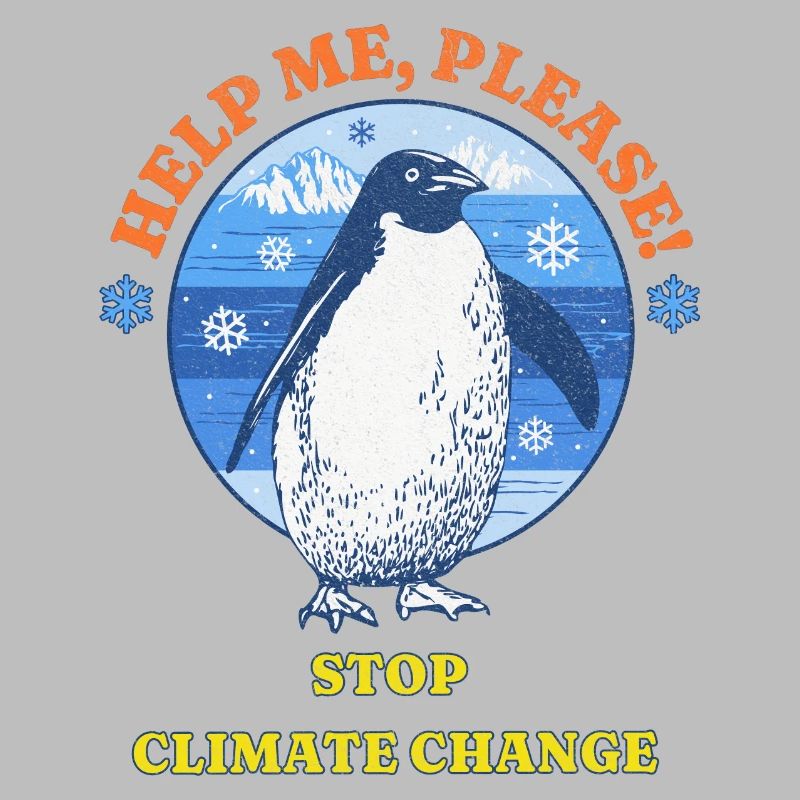 Stop climate change! Penguins need help.