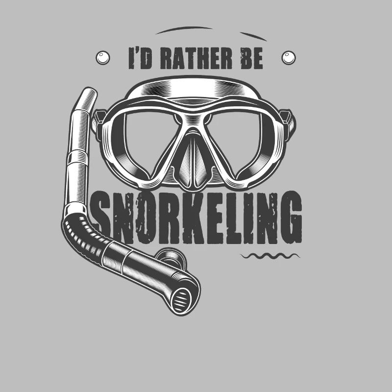 Schnorcheln Tauchen I'd rather be snorkeling