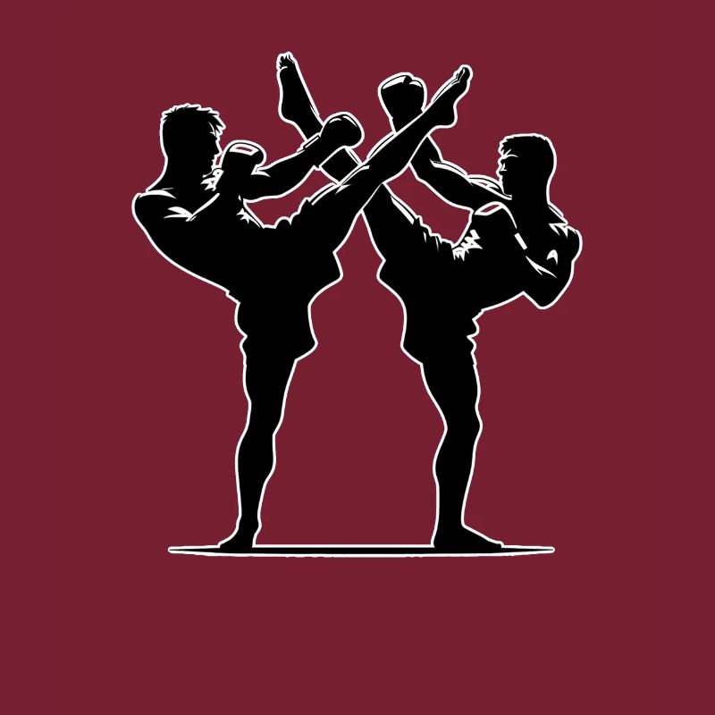 Conception de combattant Muay Thai