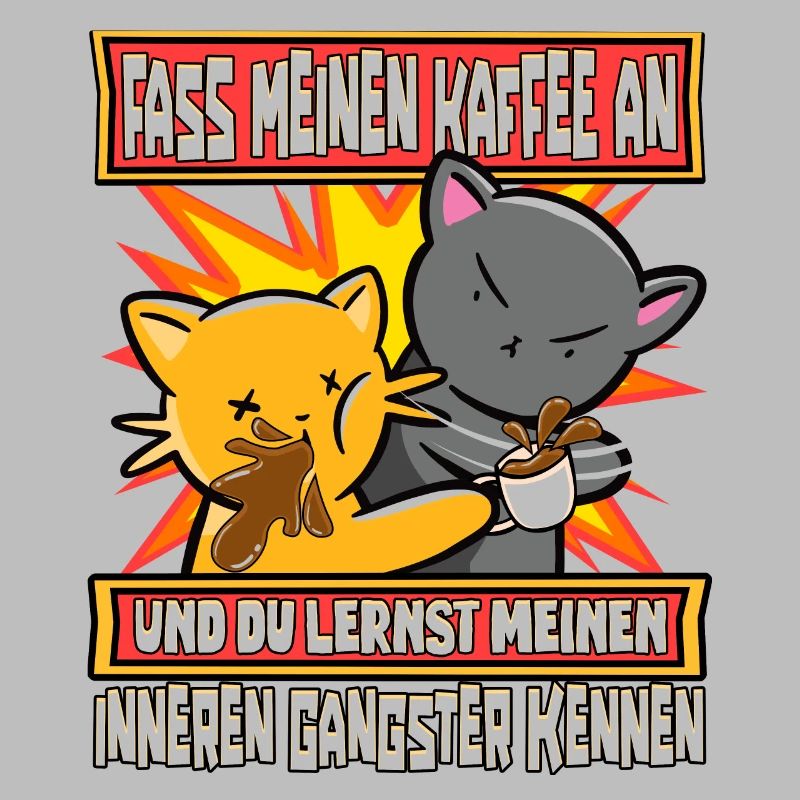 Lustig Katzen Kaffee Kaffeetrinker Sarkastisch