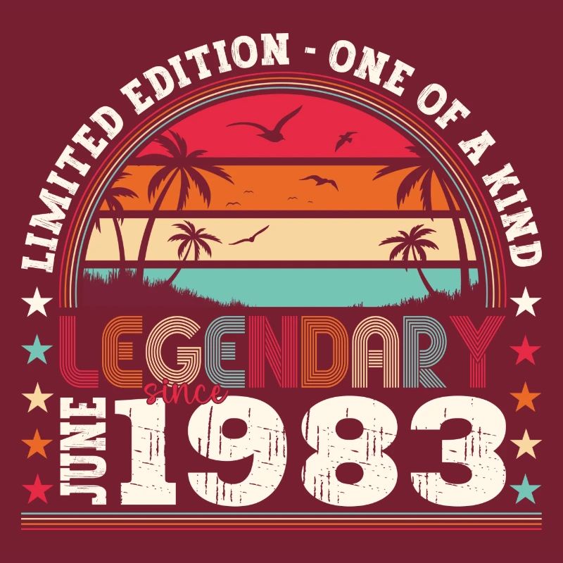 Legende Juni 1983 39. Geburtstag Geschenk Herren