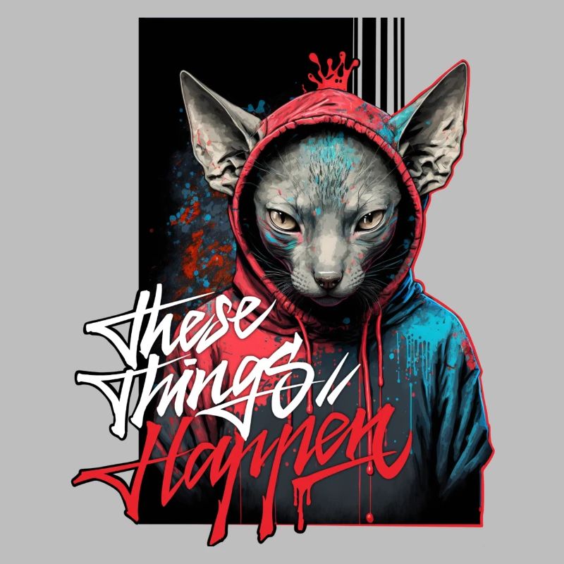 Graffiti de chat Sphinx