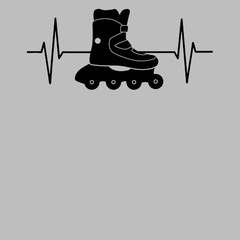 Inline skating gift rollerblading EKG line