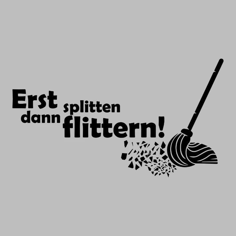 Erst splittern dann flittern Polterabend Geschenk