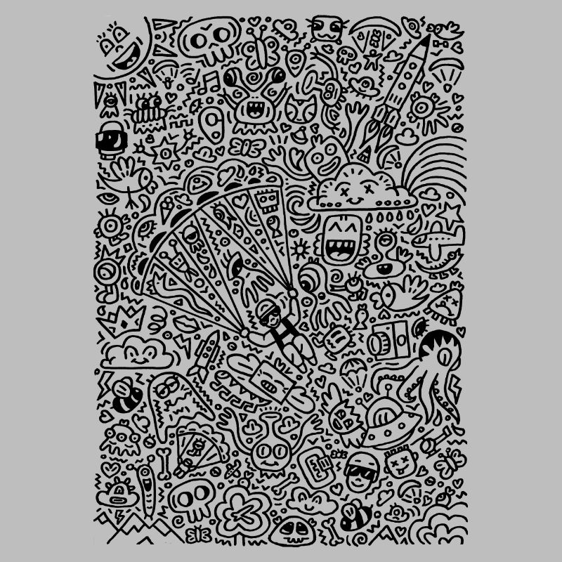 Doodle Paragliders black