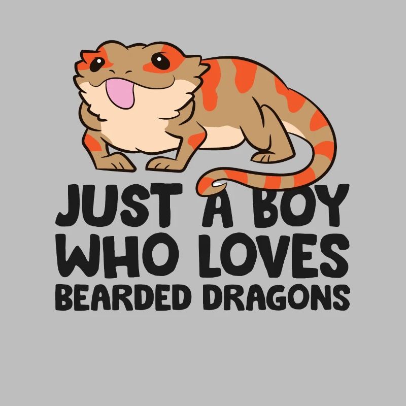 Bartagame Reptil Nur ein Junge, der Bartagamen