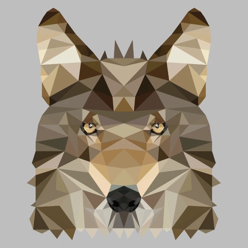 Wolf Polygon Style