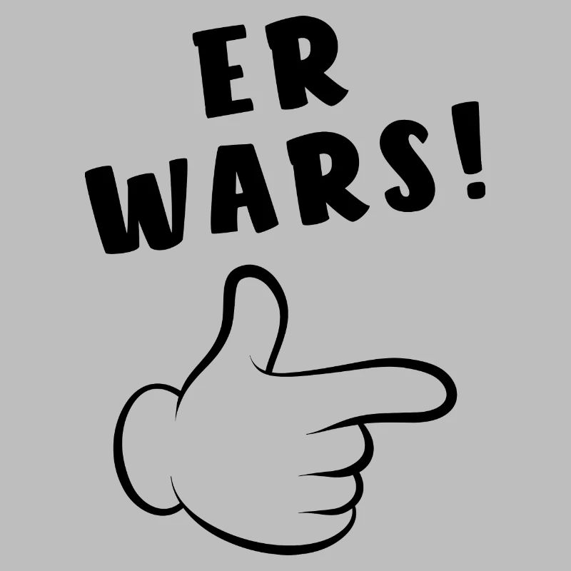 Er wars - Comic Finger - Spruch