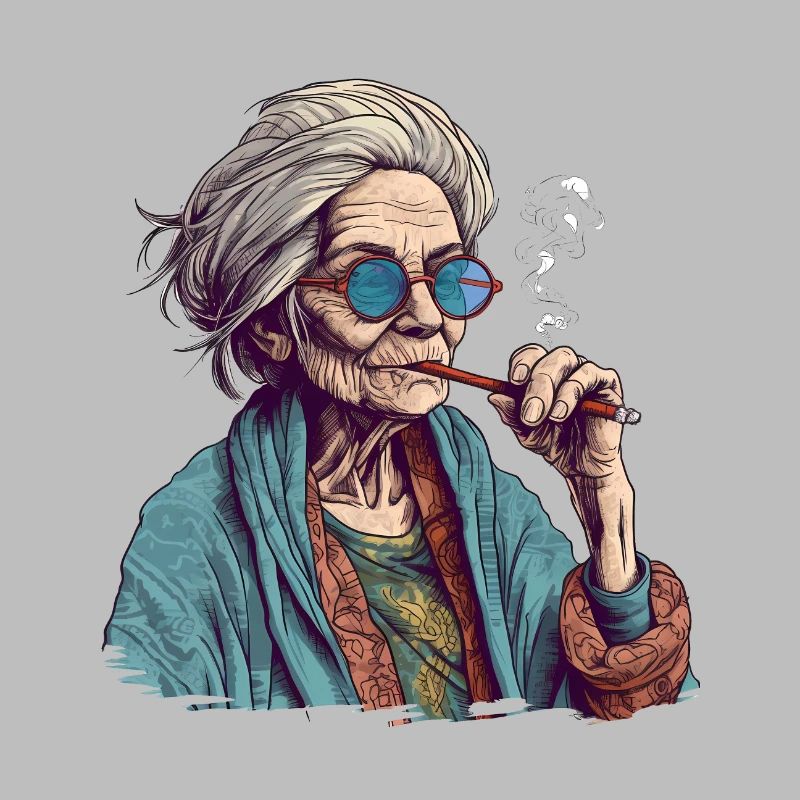 Rauchende alte Lady - Old Fashioned
