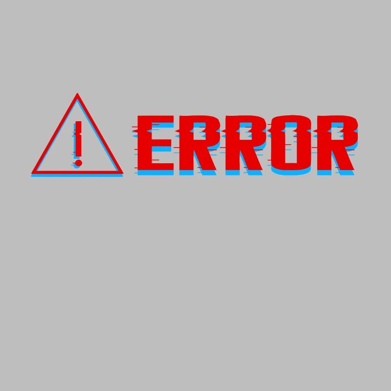 ERROR Fehler Glitch T-Shirt Geschenkidee