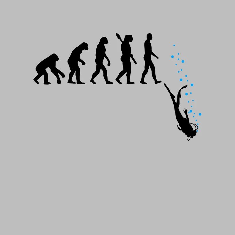 Tauchen Evolution Taucher Lustig Geschenk