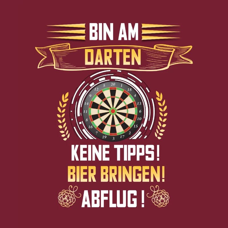 Lustiger Dart Spruch Dartscheibe Darten Geschenk