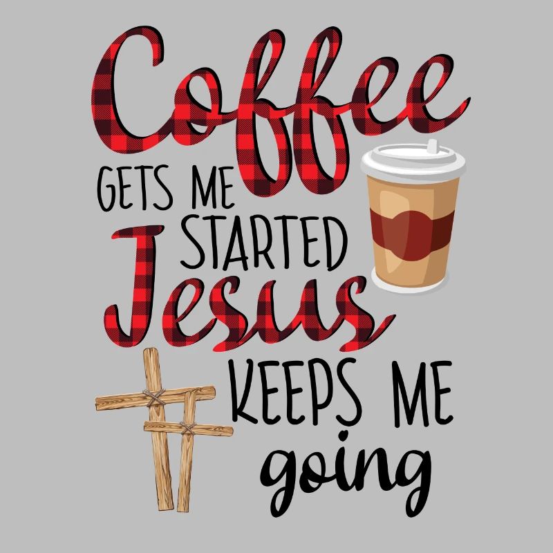 Coffee Gets Me Started Jesus Keeps Me Going Shirt