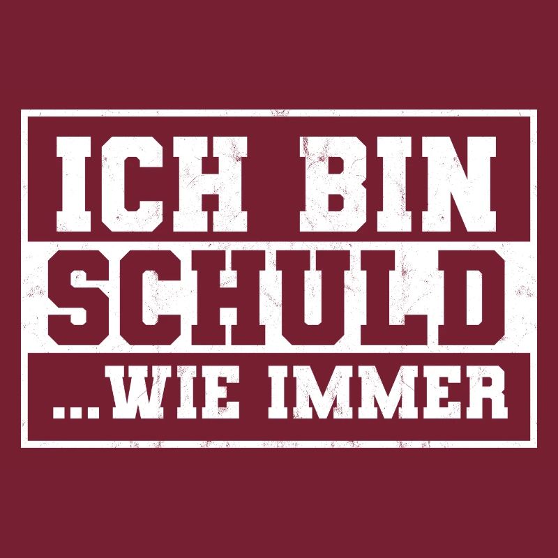 Ich Bin Schuld Witzig Sarkastisch Spruch Geschenk