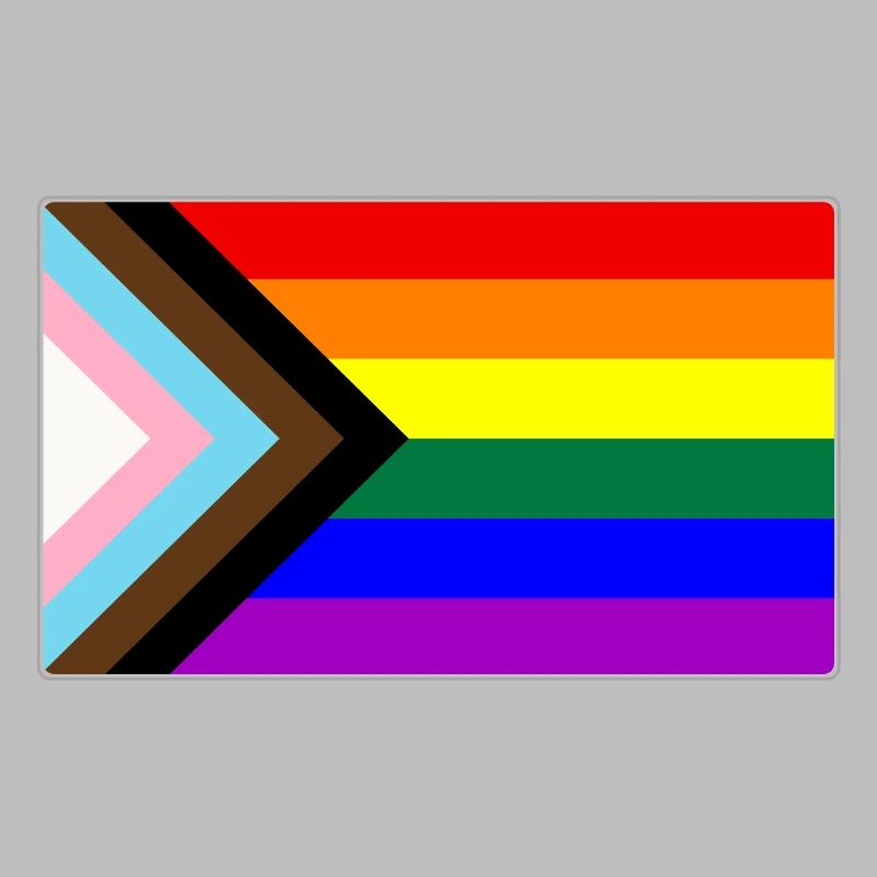 Progrès LGBTQ Gay Pride Flag
