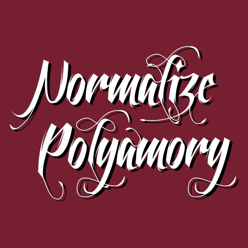 Normalize Polyamory | Polyamorous *blackwhite"
