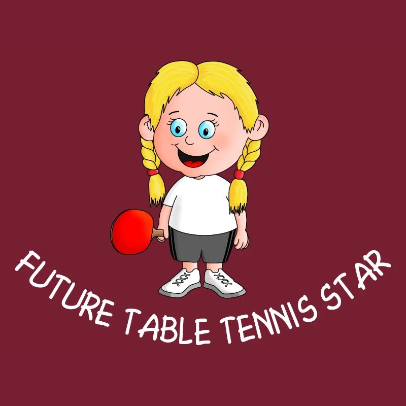Joueuse de tennis de table junior talent