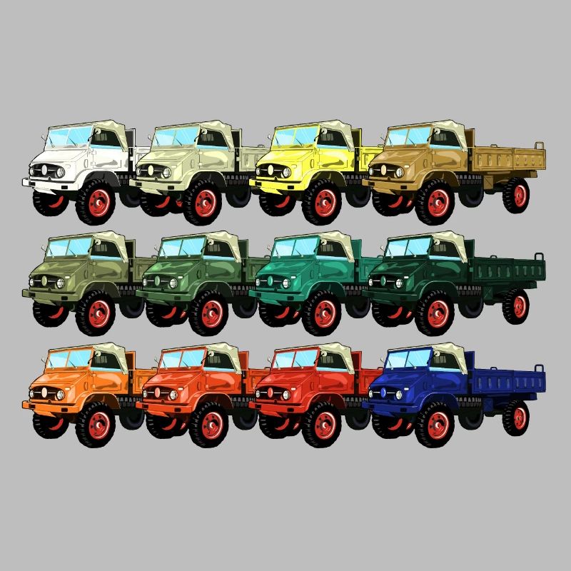 Farbpalette Unimog - Oldtimer - Regenbogen anders