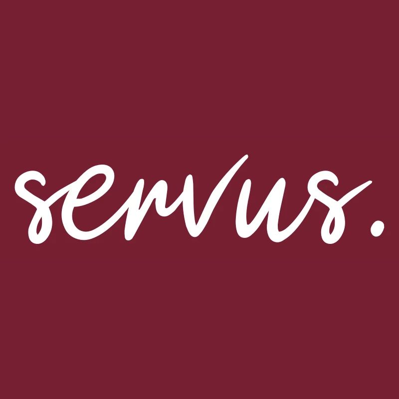 Lettrage Servus, accueil servus, traditionnel