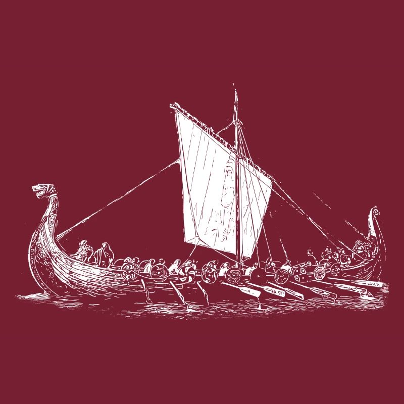 Wikinger Motiv > Wikinger Boot - Langschiff