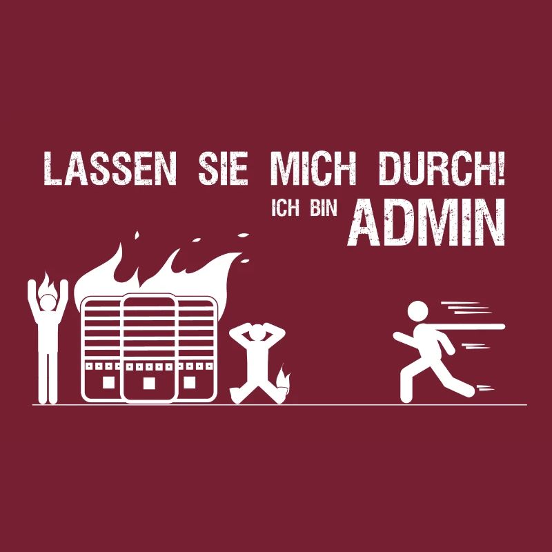 Lassen sie mich durch ich bin Admin IT Geschenk
