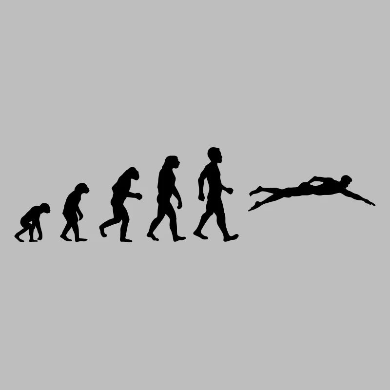 Le motif de l'évolution comme cadeau pour les nageurs