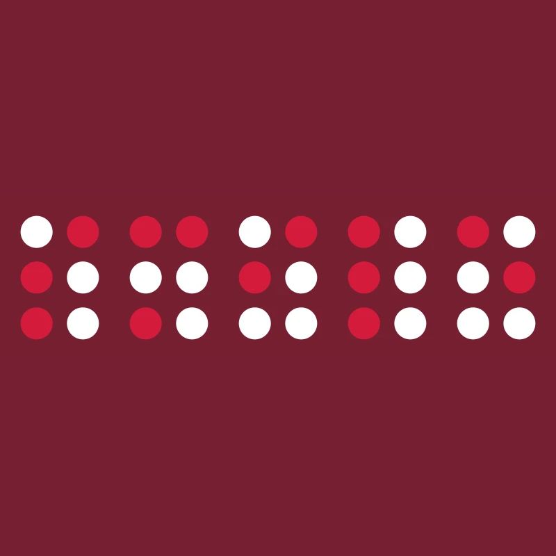 Sourire en code braille, script braille pour les aveugles