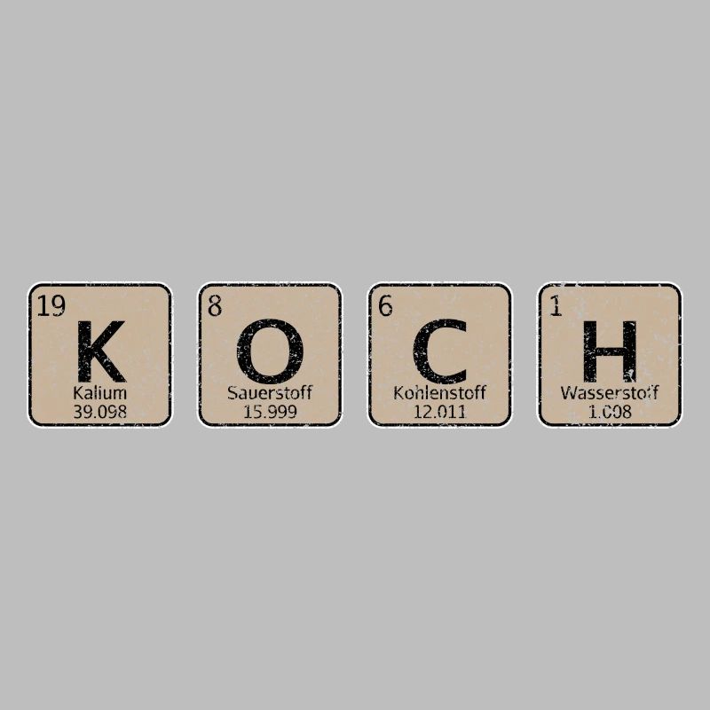 Chef chemistry elements cooking kitchen barbecue gift