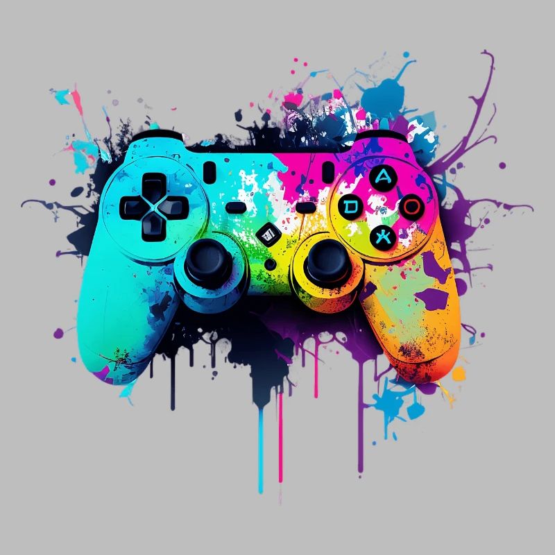 Neon Gaming Controller / Kontroller