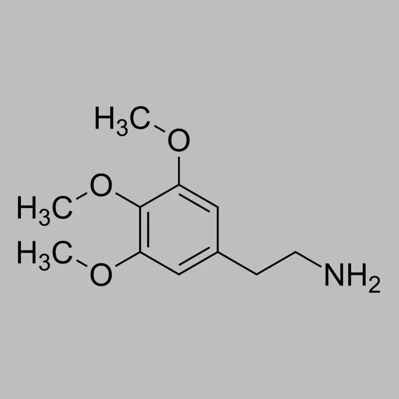 Mescalin Meskalin Strukturformel