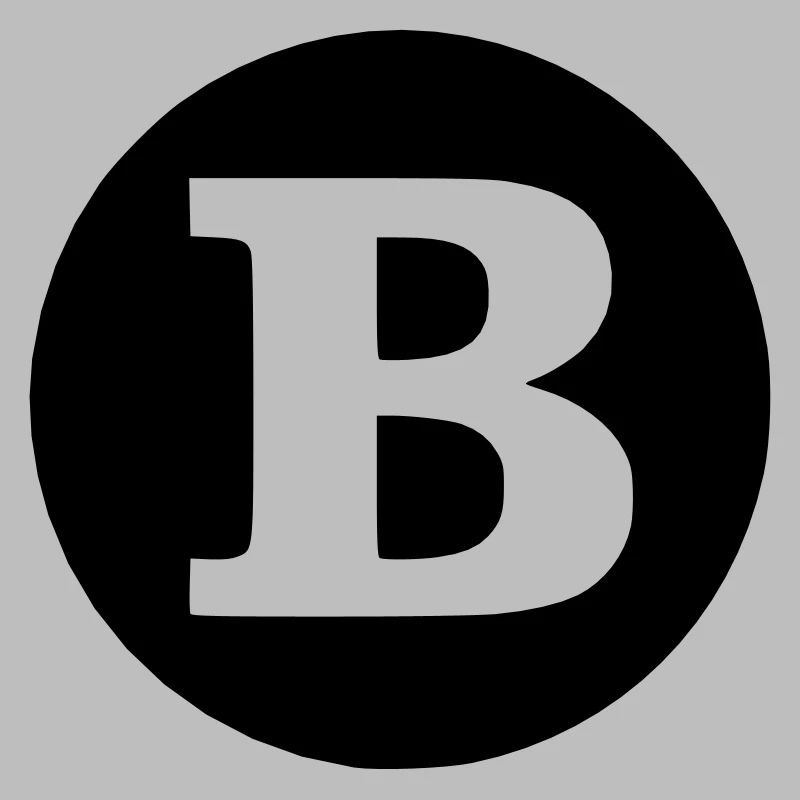 B - Buchstabe SOLO transparent