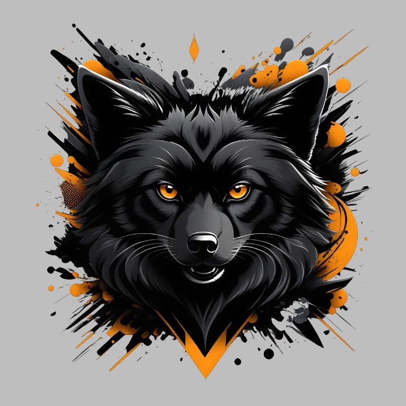 Schwarzer Wolf