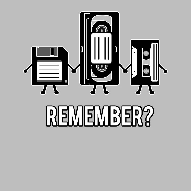 Remember Floppy Diskette VHS Kasette 80s 90s