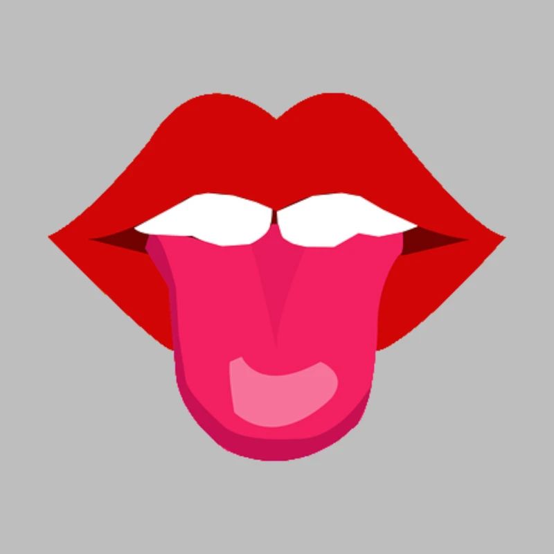 Bouche avec langue | Sortir la langue effrontée drôle
