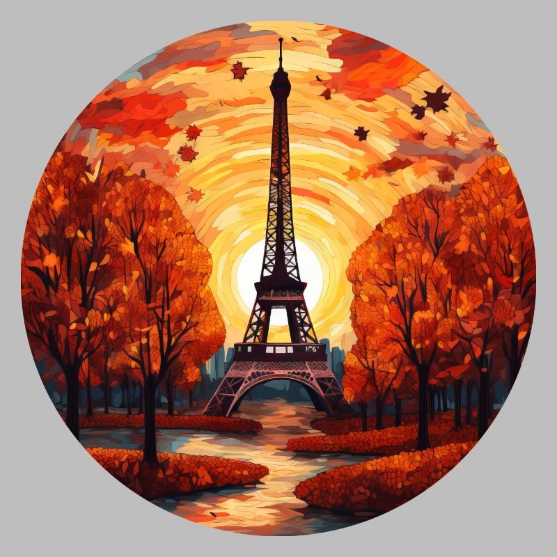Tour Eiffel d’automne : Paris en feuillage d’automne