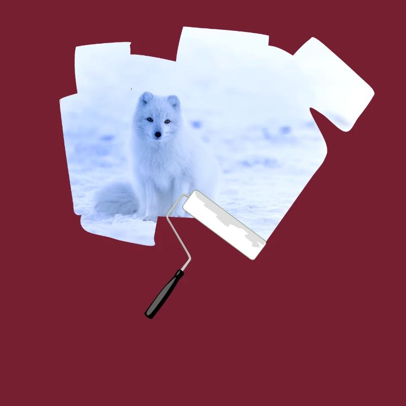 Farbroller Polarfuchs