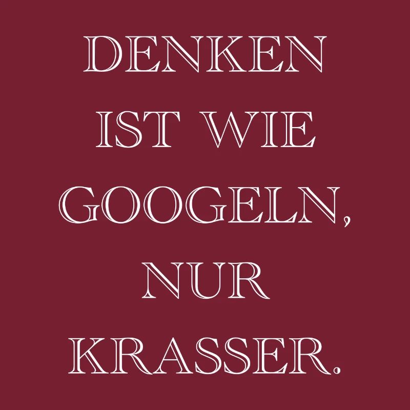 Penser, c'est comme googler only crass - gift