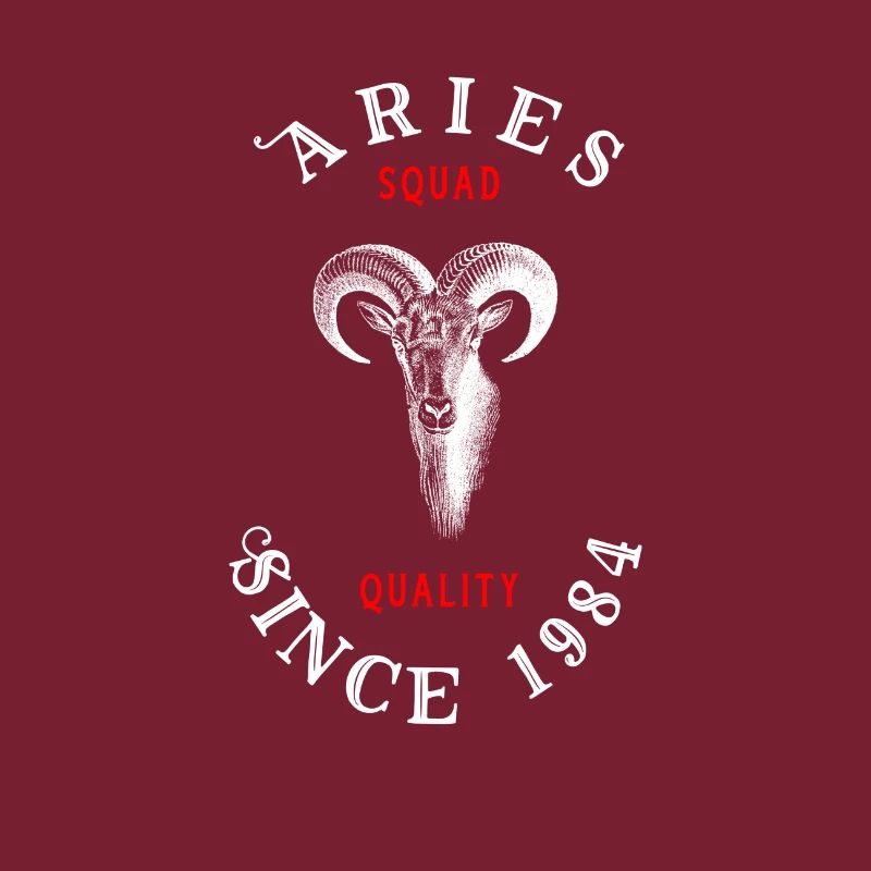 Widder Aries Bock Geschenk Sternzeichen Steinbock