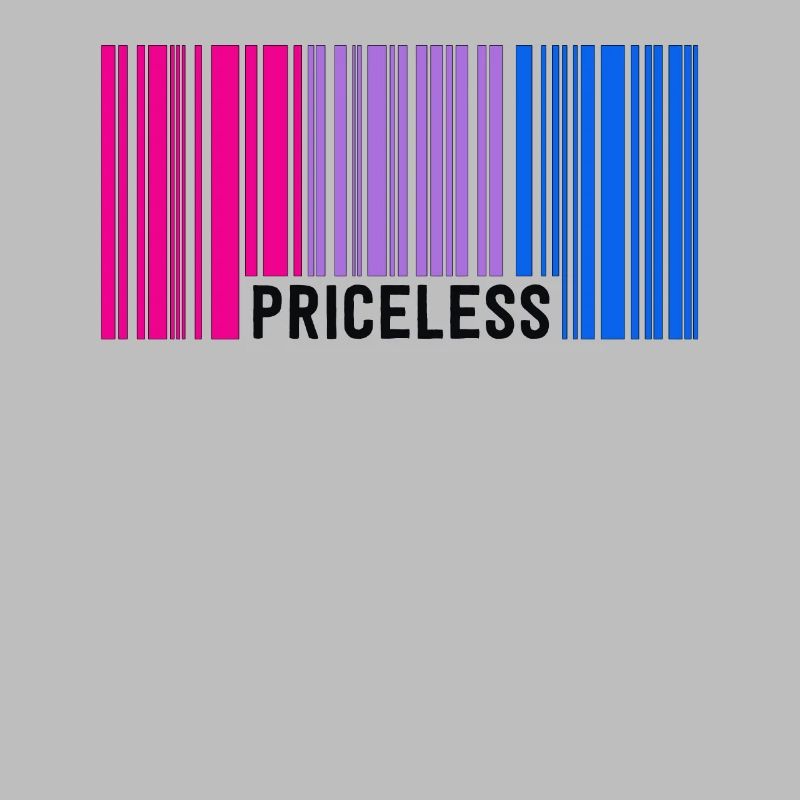 Inestimable Bisexual Pride Code à barres Subtil Bi Flag