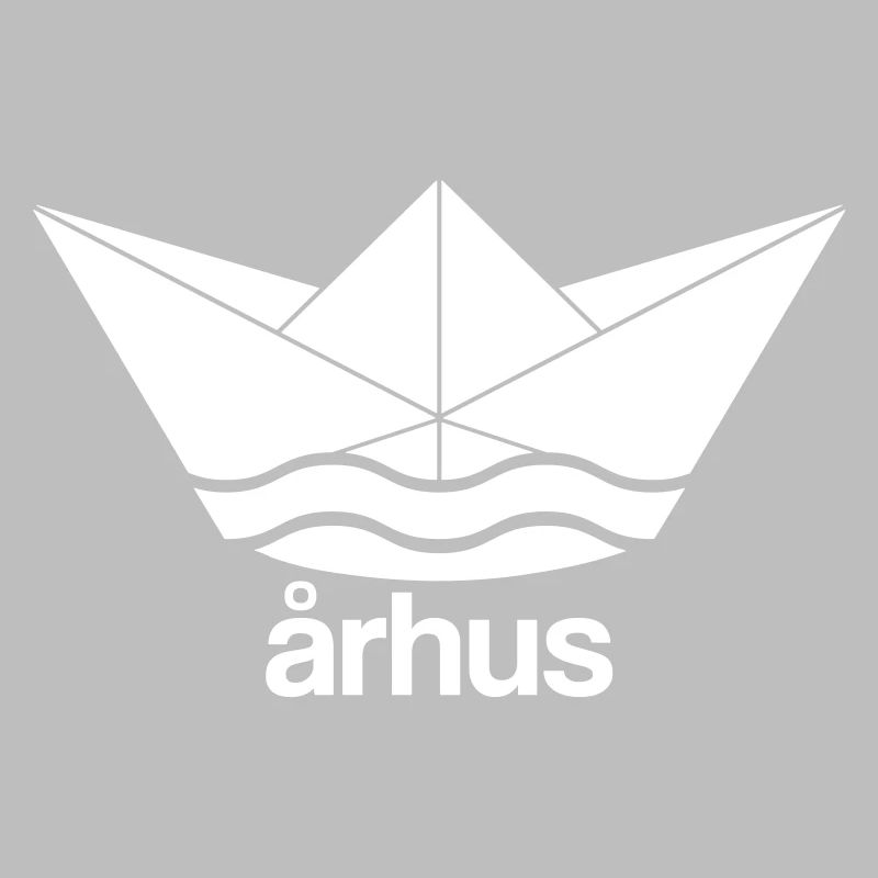 Cooles Århus Aarhus conception de bateau en papier