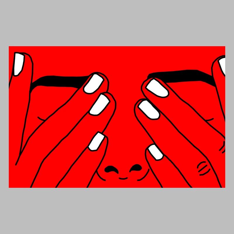Face red white