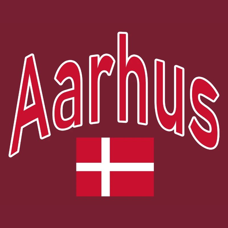 Drapeau d’Aarhus Danemark